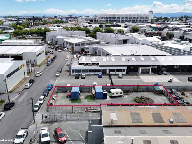 Secure yard area in the city