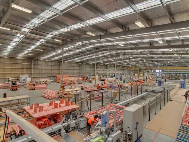 Large logistics or manufacturing facility