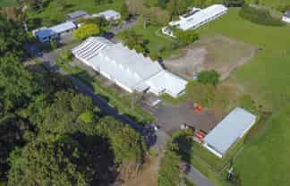 Warehouse with dangerous goods storage and parking
