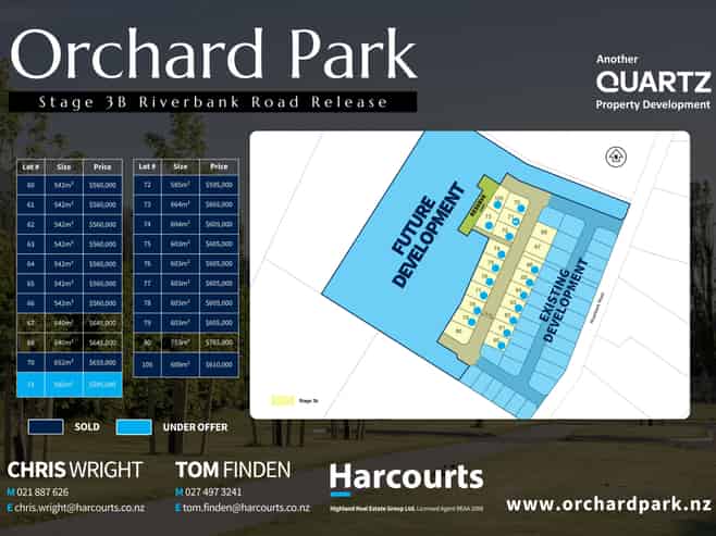 Stage 3B, Orchard Park, Riverbank Road, Wanaka