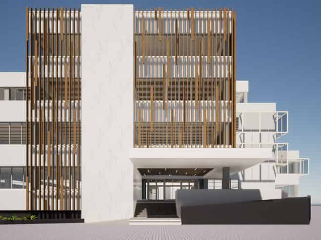 Professional central office with views