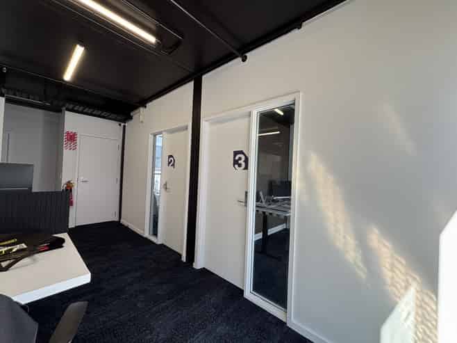 Modern unique City office with sunny deck 