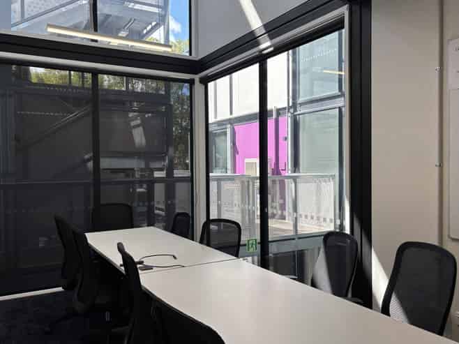 Modern unique City office with sunny deck 