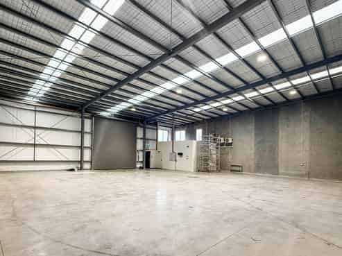Modern warehouse by key transport routes