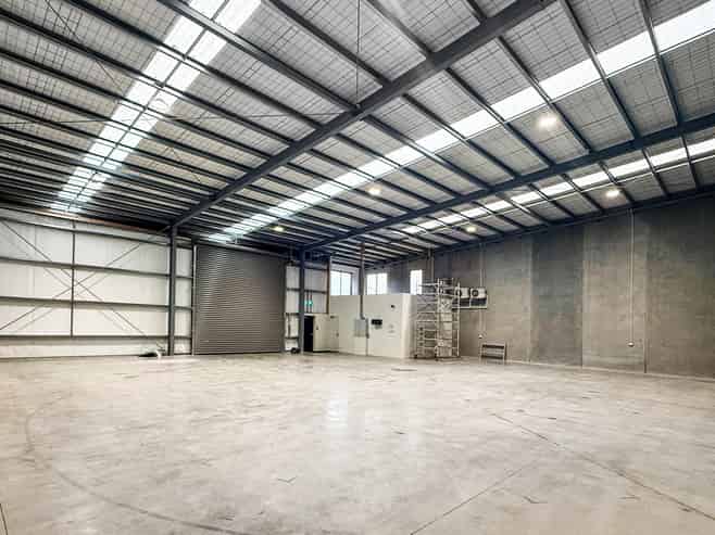 Modern warehouse by key transport routes