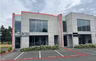 Secluded modern office with outlook 