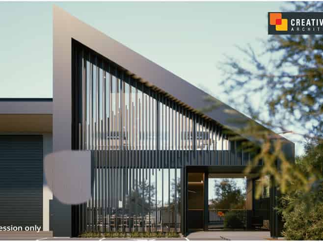 New warehouse to be built - strong corner presence