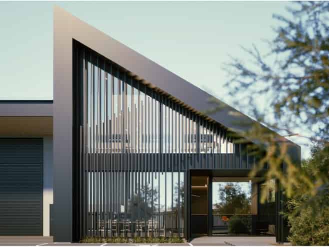 New warehouse to be built - strong corner presence