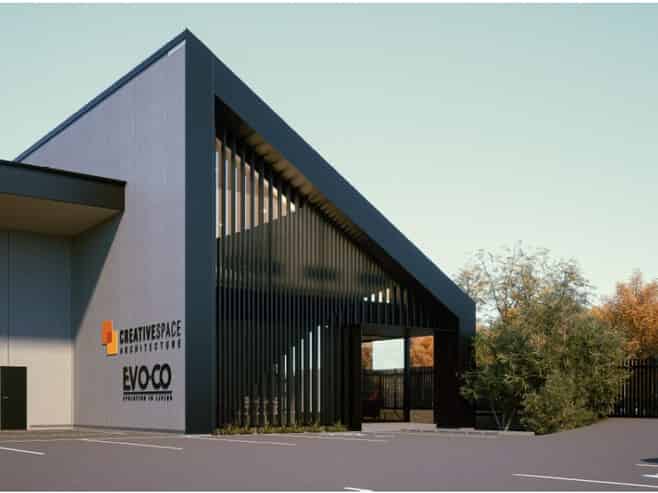 New warehouse to be built - strong corner presence