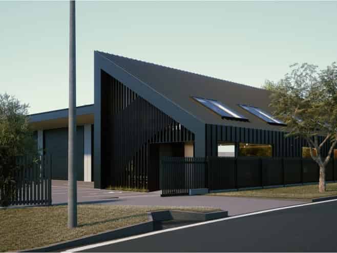 New warehouse to be built - strong corner presence