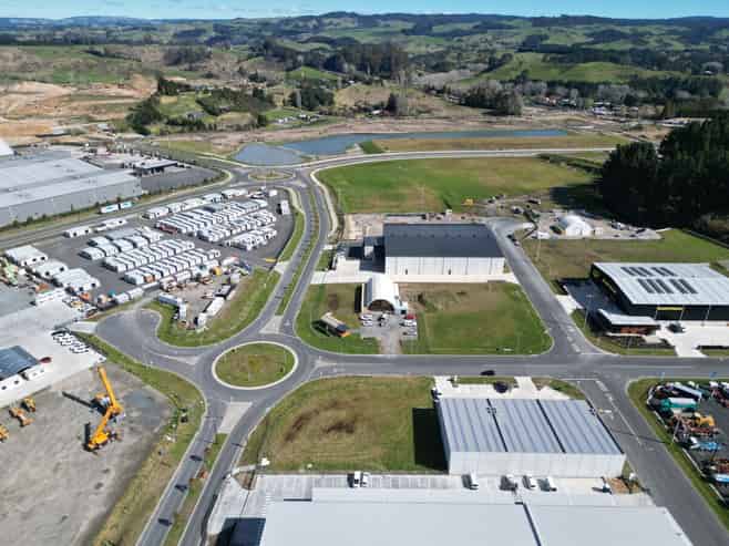 New warehouse to be built - strong corner presence