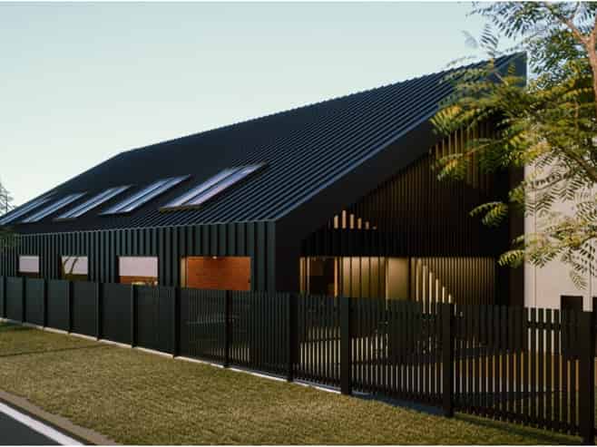 New warehouse to be built - strong corner presence