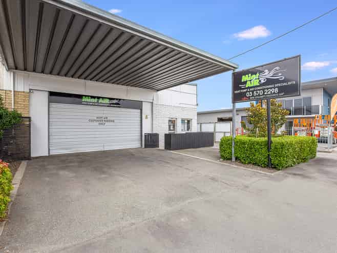 Industrial Warehouse with Drive-Through & Canopy