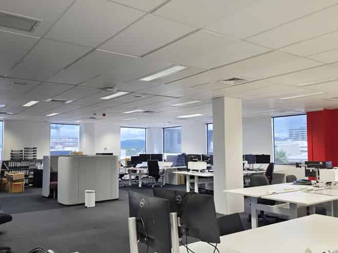 Premium level two office with water and city views