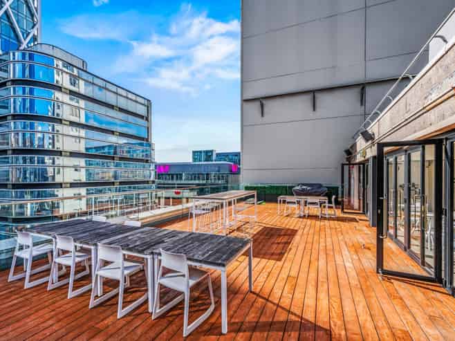 Premium dual‑level office with spectacular deck