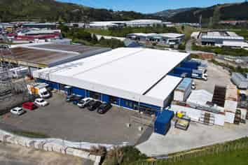 Big Warehouse Surrounded by Yard