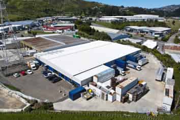 Big Warehouse Surrounded by Yard