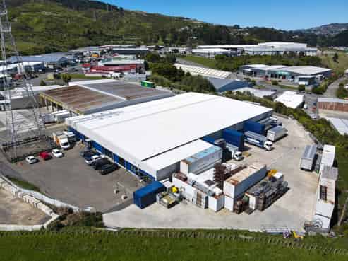 Big Warehouse Surrounded by Yard