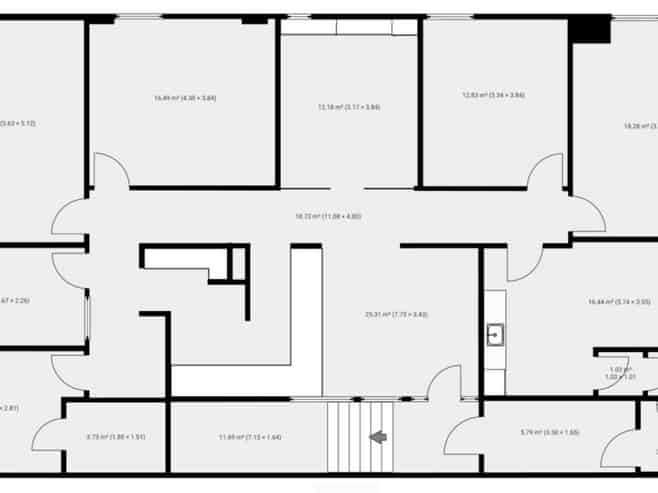 Modernised first floor character office