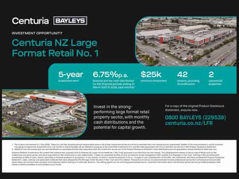 Centuria Investment Opportunity - $25k Minimum