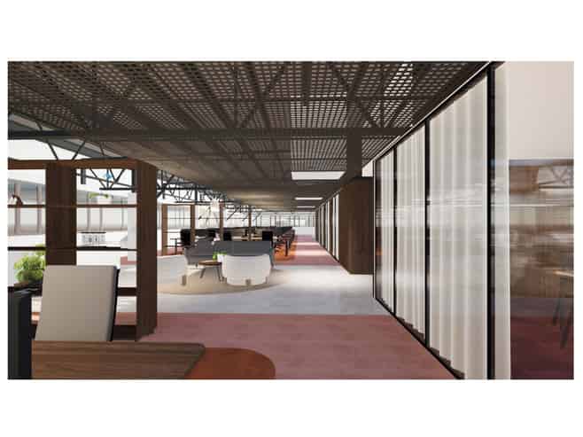 Central city office with profile