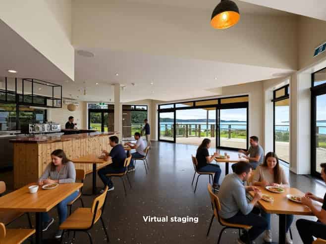 Ready for business - commercial kitchen in place