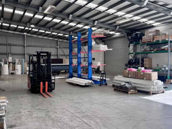 Standalone warehouse next to State Highway 29