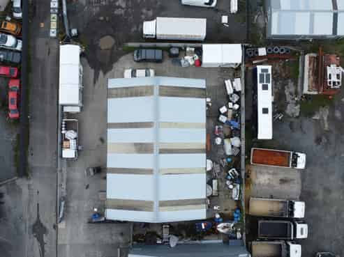 Highly functional warehouse and secure yard
