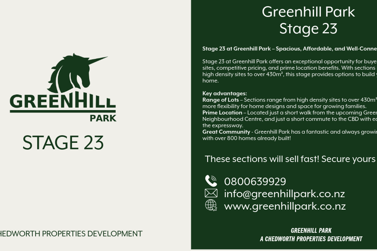 Greenhill Park - Stage 23 Selling Now - Visning 2
