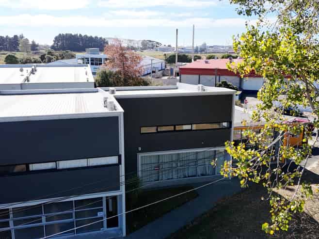 Modern Corner Unit with Office and Warehouse Space