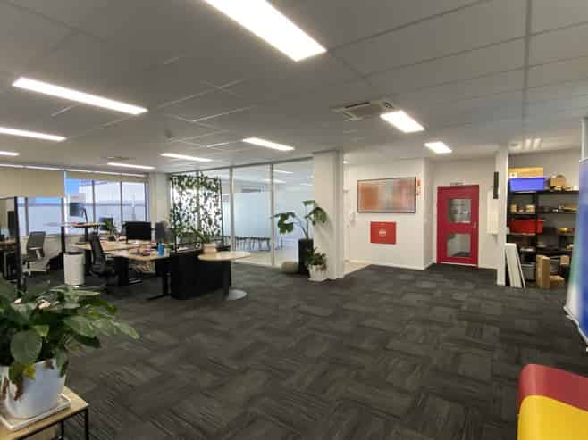 City office in the business and education zone