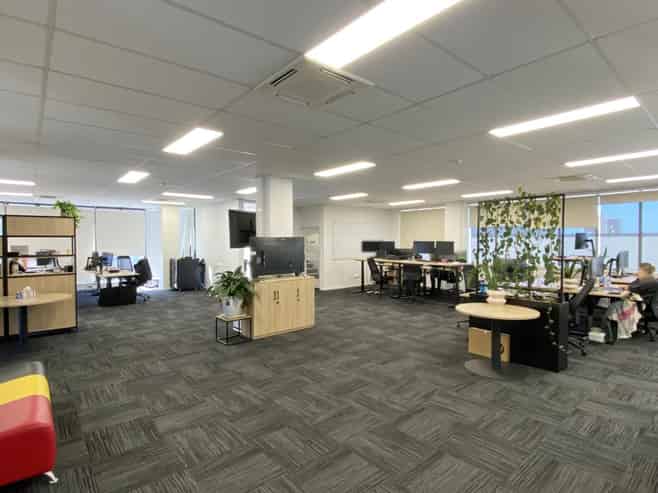 City office in the business and education zone