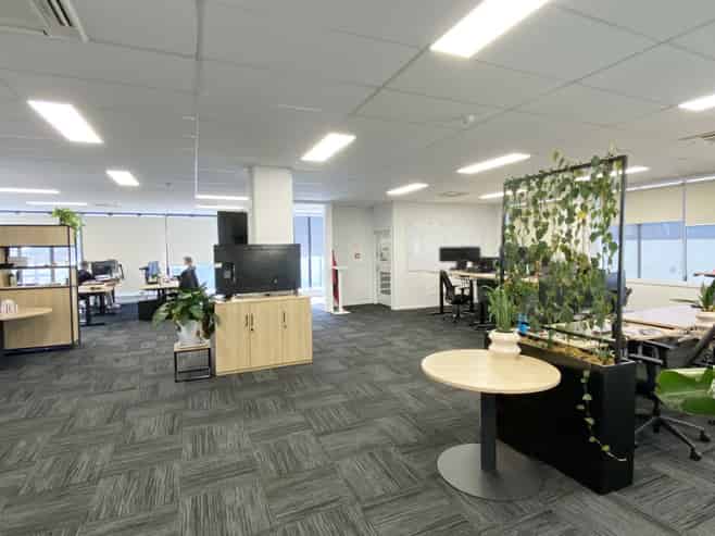 City office in the business and education zone