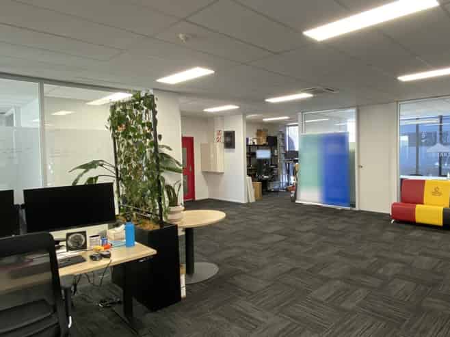 City office in the business and education zone