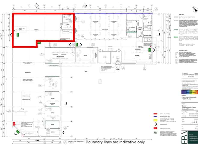 Central space with strong profile