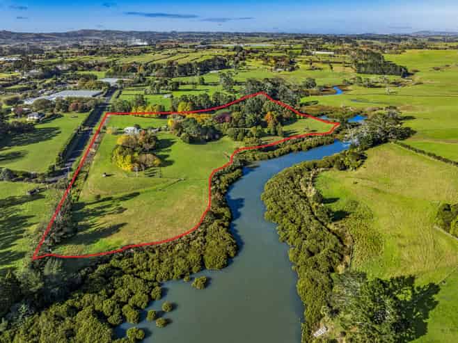 Future urban landholding with estuary frontage
