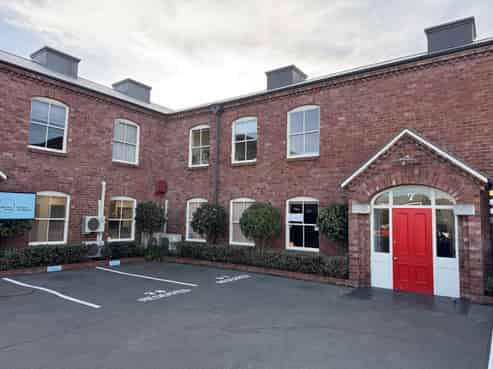 Larger character office with on-site parking