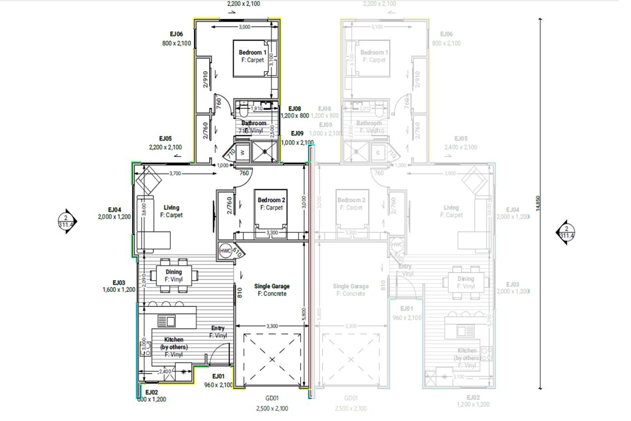 Brand New, Cosy, 2 Bedrooms - Widok 5