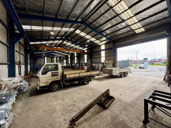 Waiwhakaiho warehouse with gantry