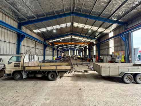 Waiwhakaiho warehouse with gantry