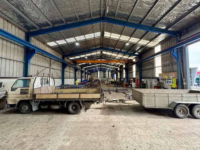 Waiwhakaiho warehouse with gantry