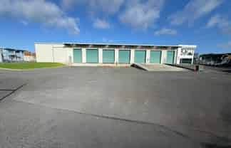 Modern warehouse with secure yard
