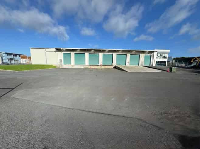 Modern warehouse with secure yard