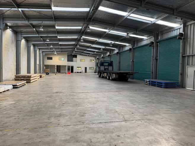 Modern warehouse with secure yard