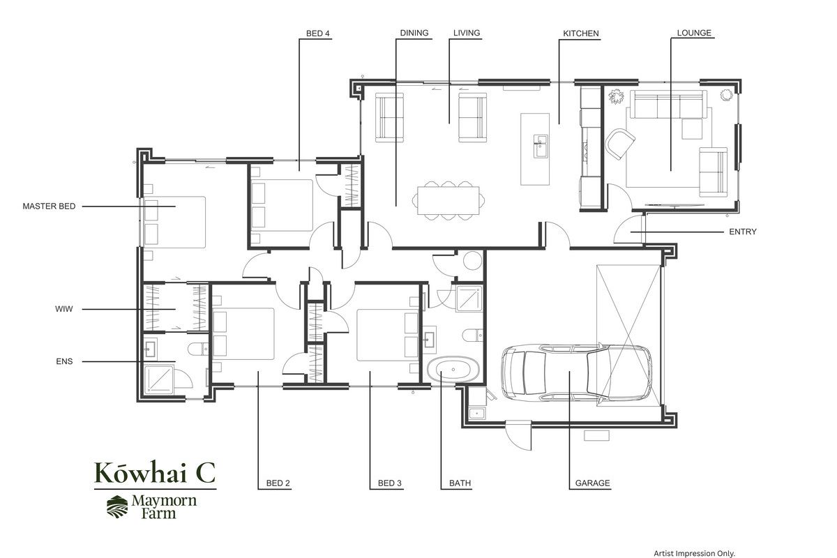 Contemporary Family Living, Generous Section - Aanzicht 3