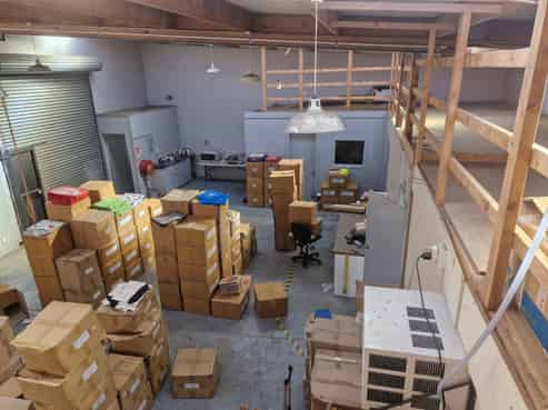 High profile showroom warehouse