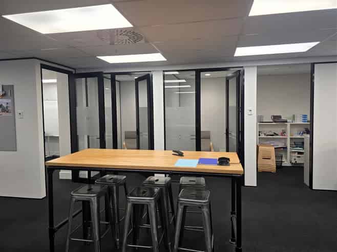 Half floor with a modern fit-out