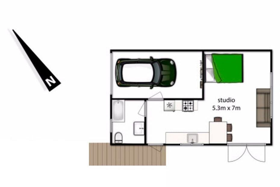 Furnished Garden Studio with Parking - Więcej