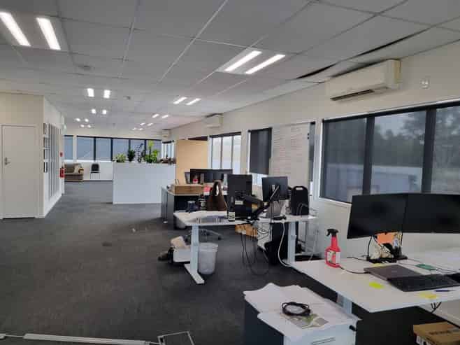 First floor offices with ground floor storage