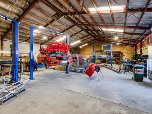 Industrial Facility with Generous Yard and Canopy